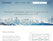 Tablet Screenshot of ecofact.com